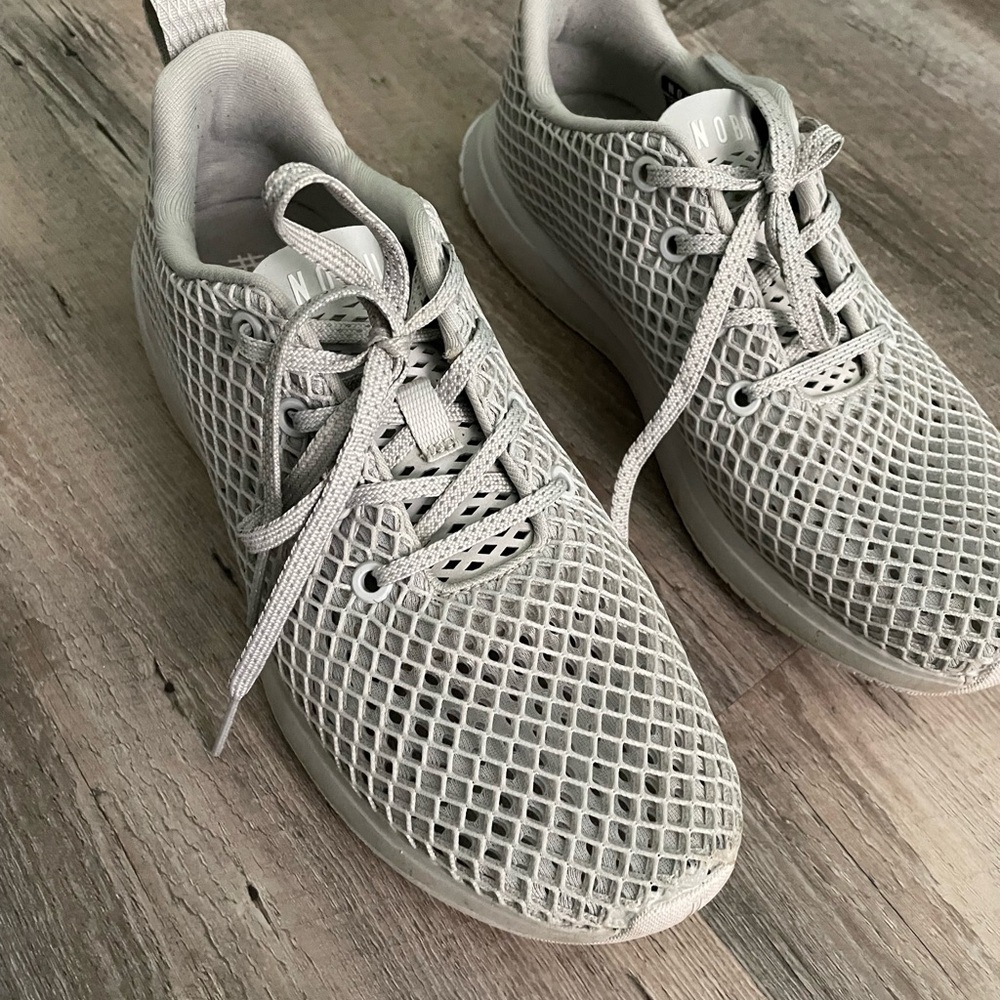 NOBULL Women's Gray Mesh Sneakers